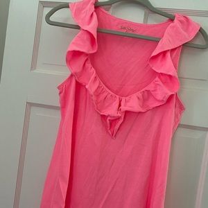 Lilly Pulitzer ruffle top- large